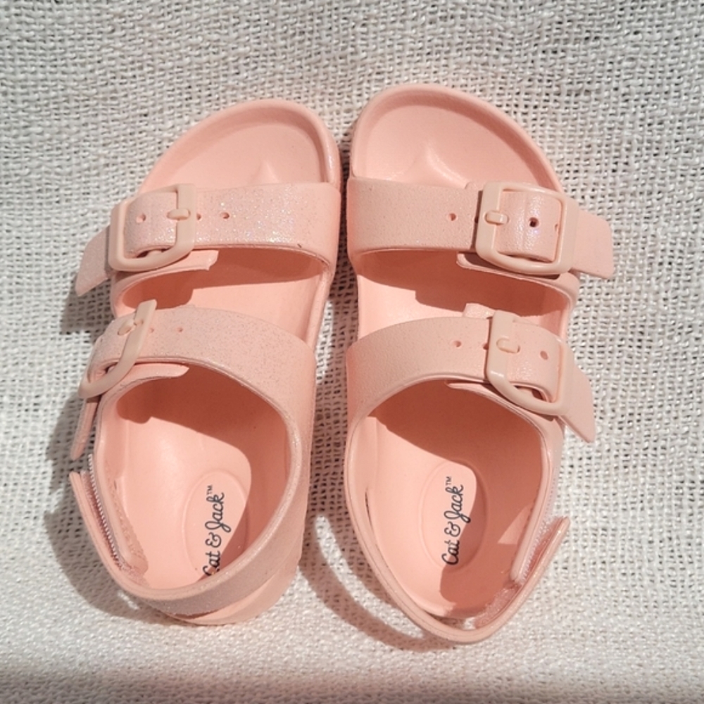 Cat & Jack Toddler Ade Footbed Pink Sandals.